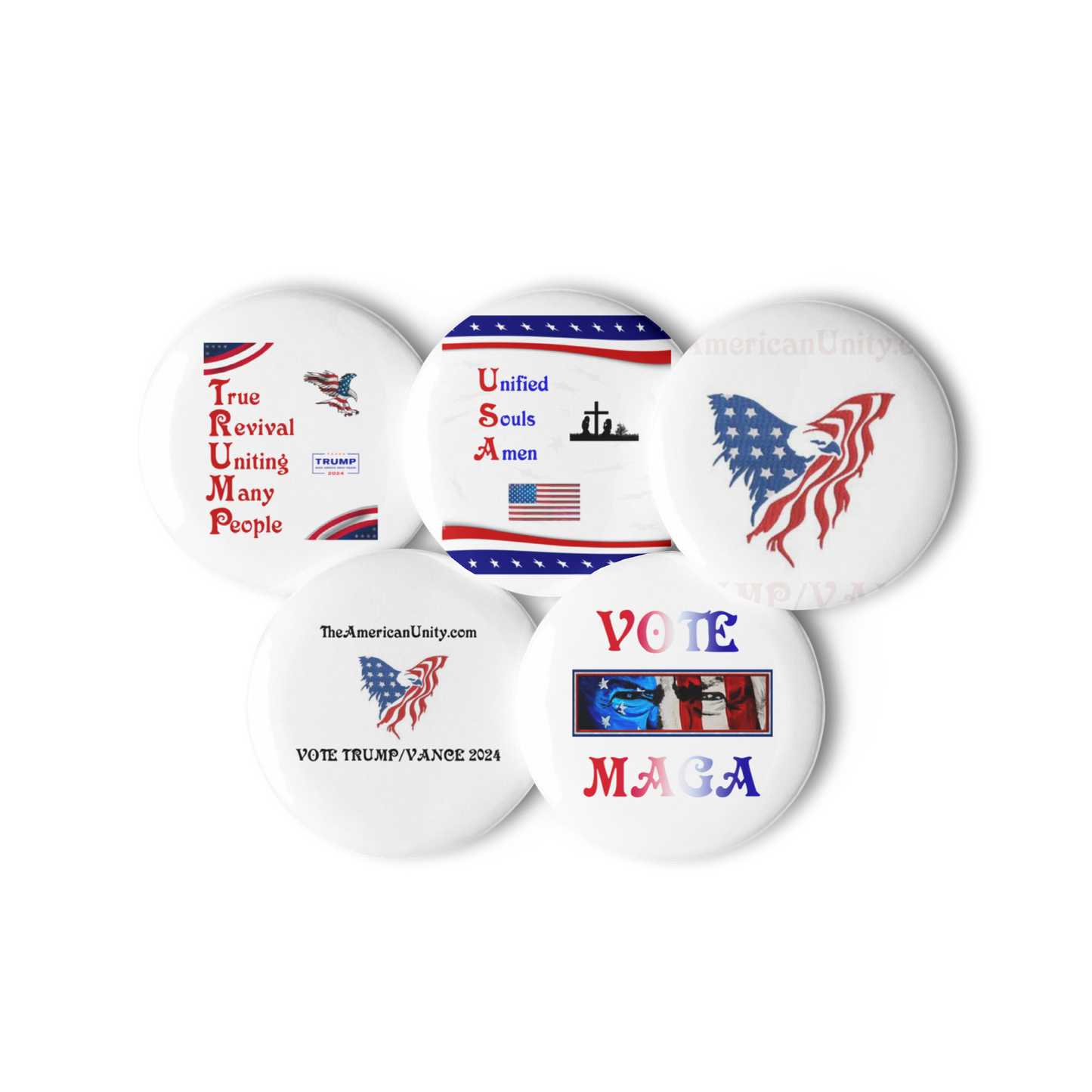 The American Unity Collection of Pin Buttons