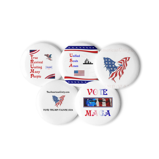 The American Unity Collection of Pin Buttons