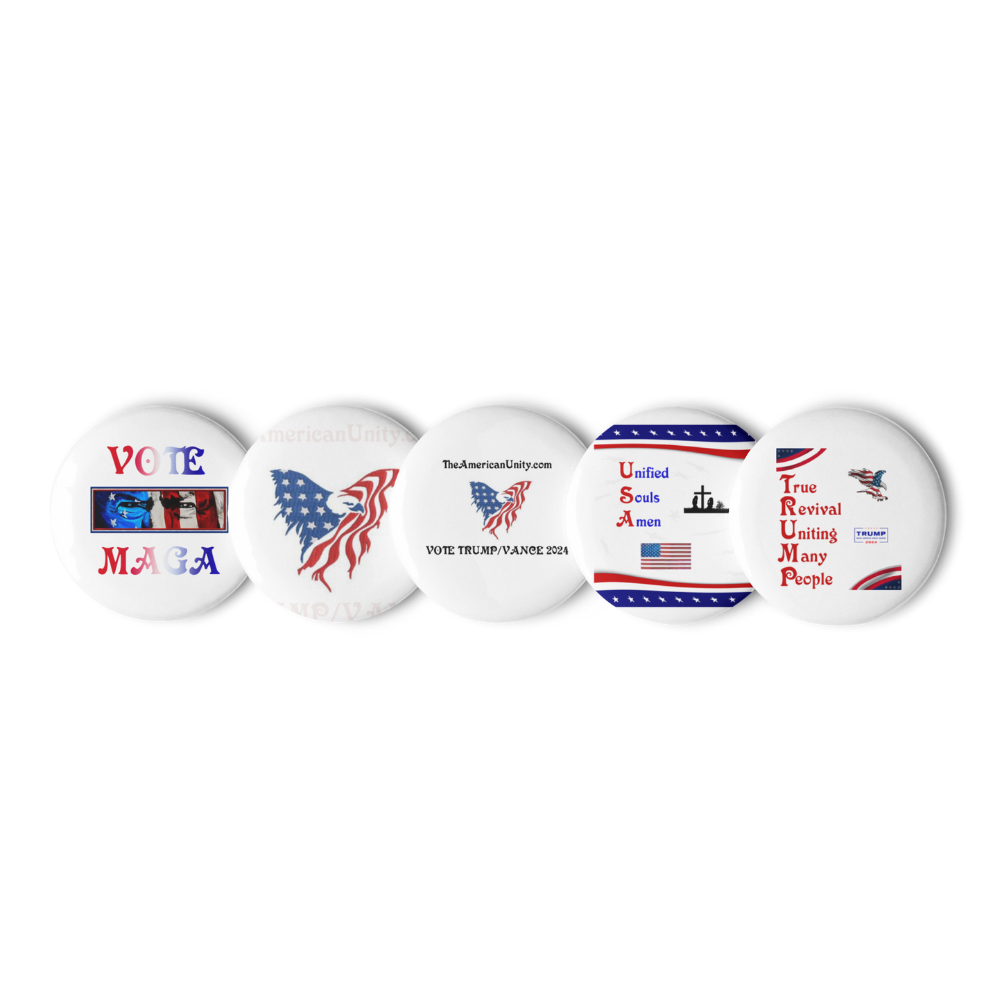 The American Unity Collection of Pin Buttons